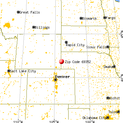 Lyman, NE (69352) map from a distance