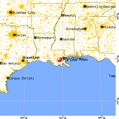 Paradis, LA (70080) map from a distance