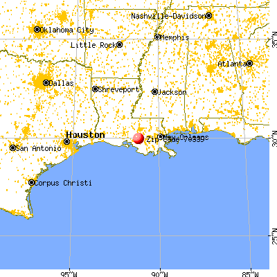 Pierre Part, LA (70339) map from a distance