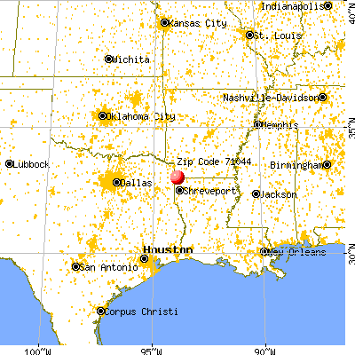 Ida, LA (71044) map from a distance