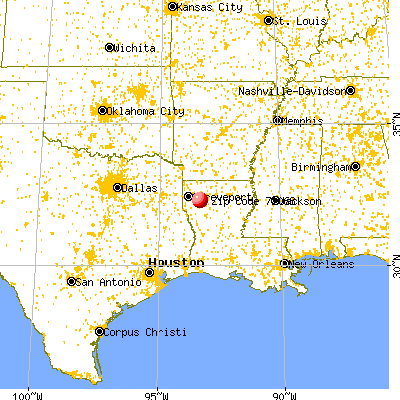 Ringgold, LA (71068) map from a distance