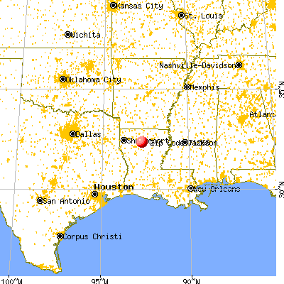 Quitman, LA (71268) map from a distance