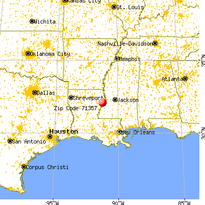 Newellton, LA (71357) map from a distance