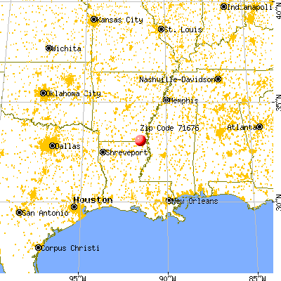 Wilmot, AR (71676) map from a distance