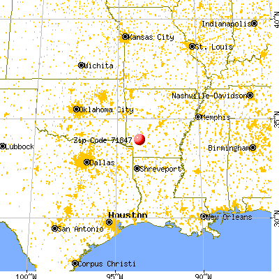 McCaskill, AR (71847) map from a distance