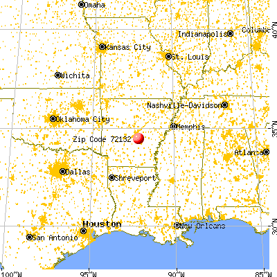 Redfield, AR (72132) map from a distance