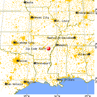 Ulm, AR (72170) map from a distance