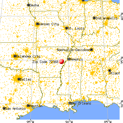 Moro, AR (72368) map from a distance