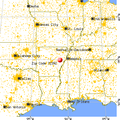 Wheatley, AR (72392) map from a distance