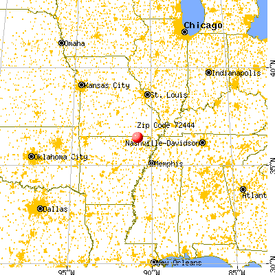 Maynard, AR (72444) map from a distance