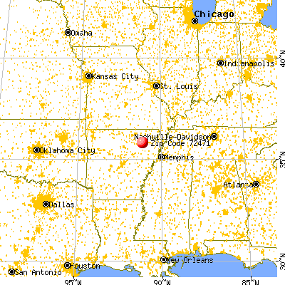 Swifton, AR (72471) map from a distance