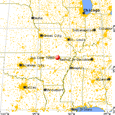 Viola, AR (72583) map from a distance