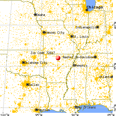 Big Flat, AR (72617) map from a distance