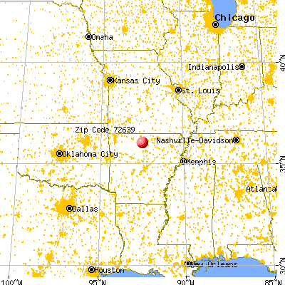 Big Flat, AR (72639) map from a distance