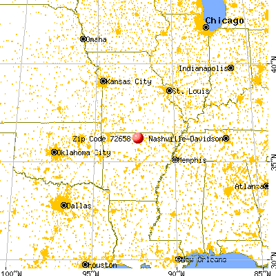 Norfork, AR (72658) map from a distance