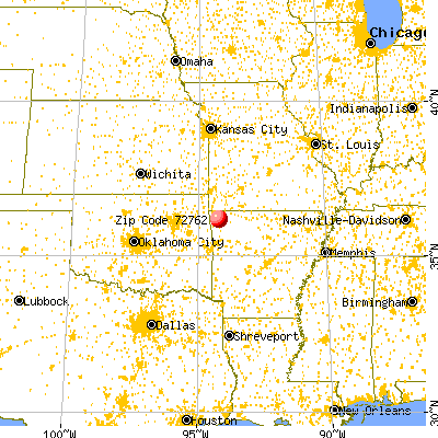 Springdale, AR (72762) map from a distance