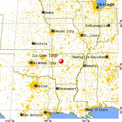 Hagarville, AR (72839) map from a distance