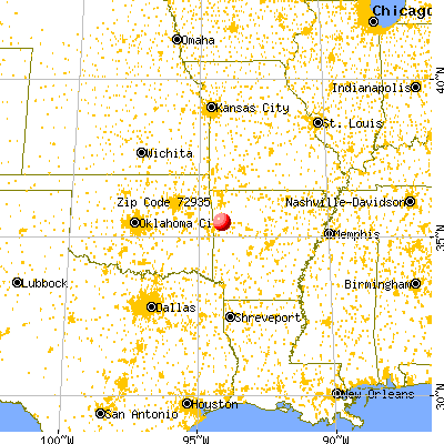 Dyer, AR (72935) map from a distance