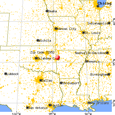 Rudy, AR (72952) map from a distance