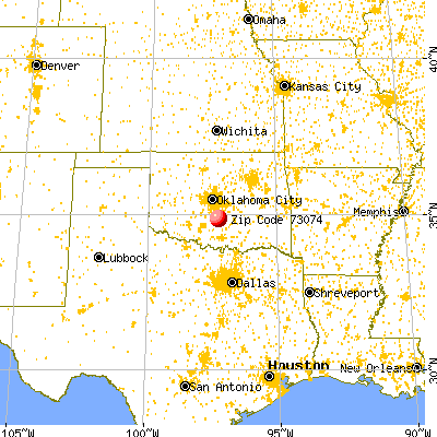 Paoli, OK (73074) map from a distance