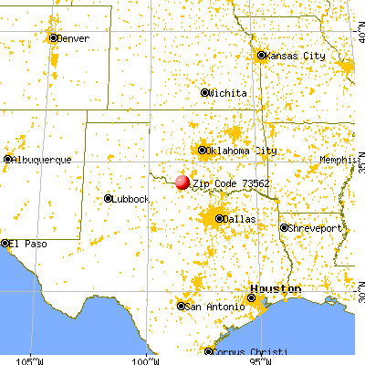 Randlett, OK (73562) map from a distance