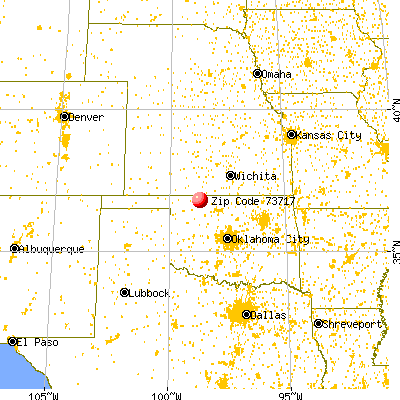 Alva, OK (73717) map from a distance