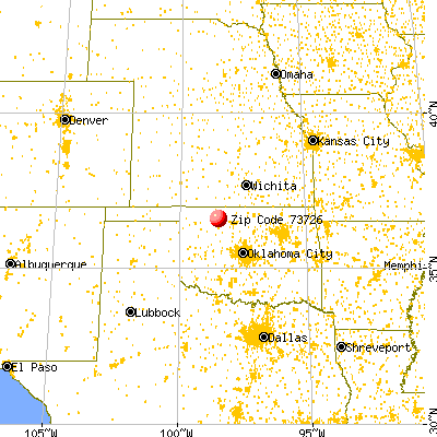 Carmen, OK (73726) map from a distance