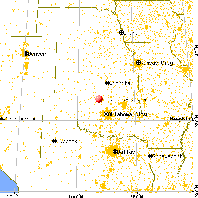 Goltry, OK (73739) map from a distance
