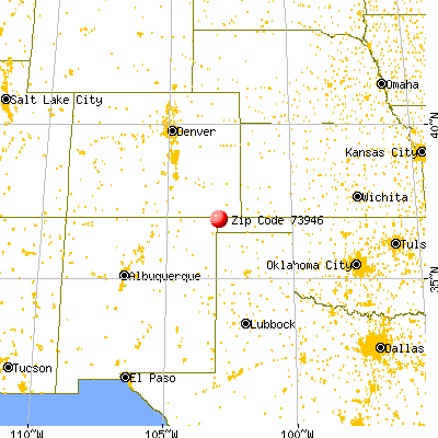 Kenton, OK (73946) map from a distance