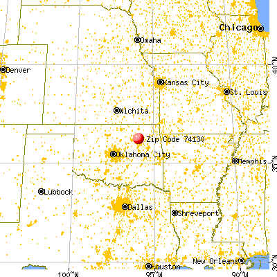 Turley, OK (74130) map from a distance