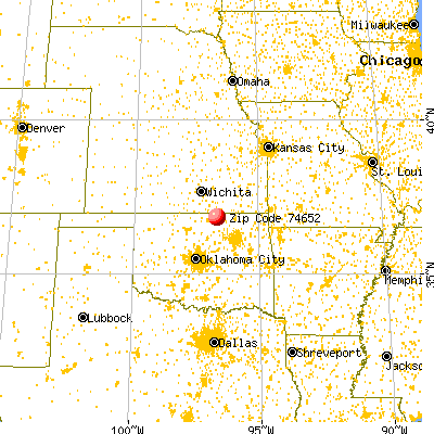 Shidler, OK (74652) map from a distance