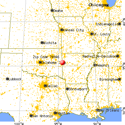 Moffett, OK (74946) map from a distance