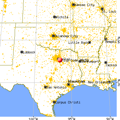 Seagoville, TX (75159) map from a distance