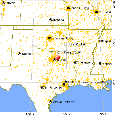 Josephine, TX (75164) map from a distance