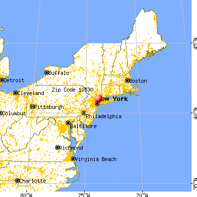 Hartsdale, NY (10530) map from a distance