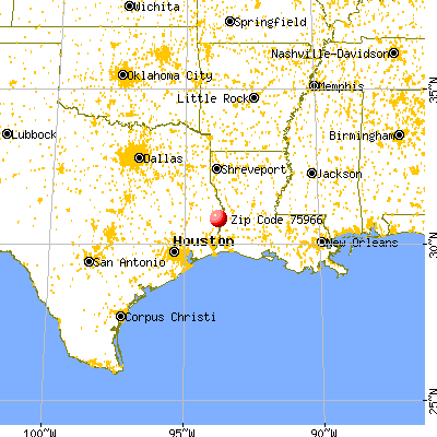 Newton, TX (75966) map from a distance