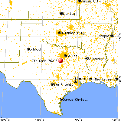 Rio Vista, TX (76093) map from a distance