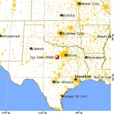 Lipan, TX (76462) map from a distance