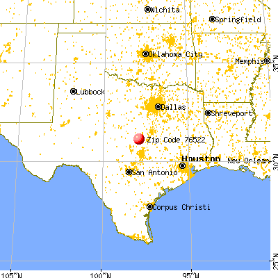 Copperas Cove, TX (76522) map from a distance