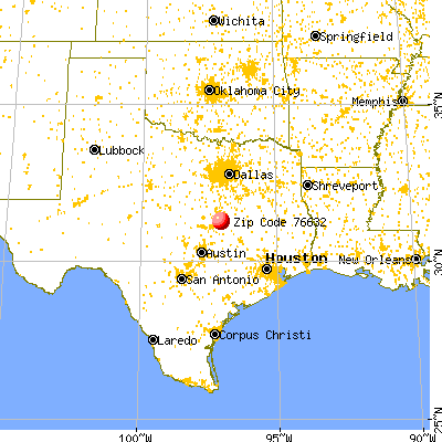 Golinda, TX (76632) map from a distance