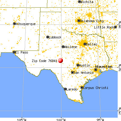 Texas zip code. Ирвинг на карте.