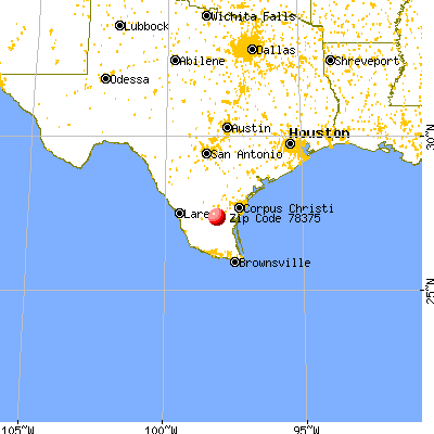 Premont, TX (78375) map from a distance