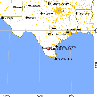 Realitos, TX (78376) map from a distance