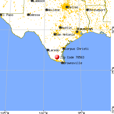Linn, TX (78563) map from a distance
