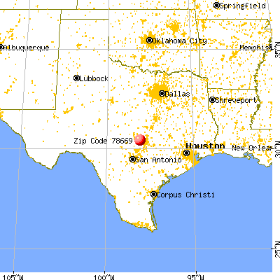 Briarcliff, TX (78669) map from a distance