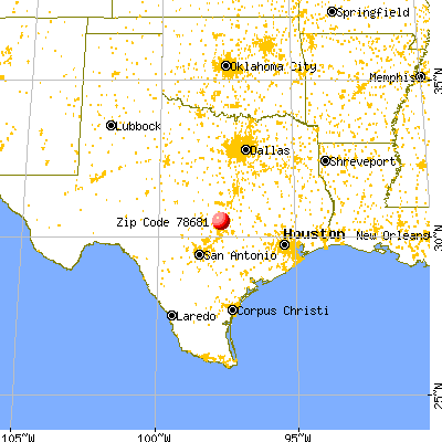 Round Rock, TX (78681) map from a distance