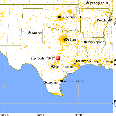 Austin, TX (78717) map from a distance