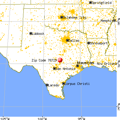 Austin, TX (78729) map from a distance