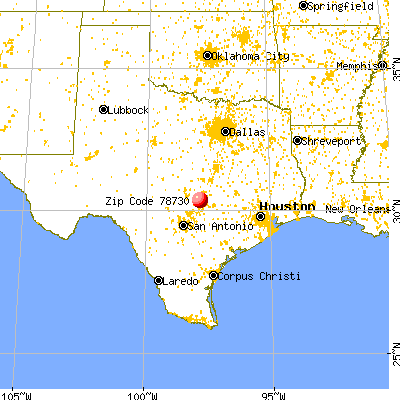 Austin, TX (78730) map from a distance