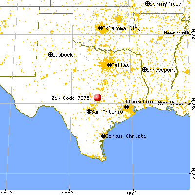 Austin, TX (78750) map from a distance